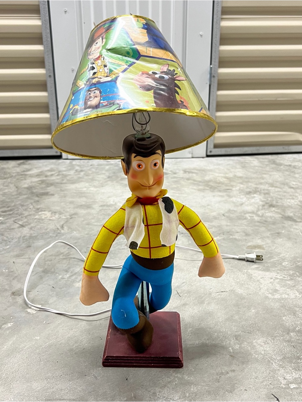 Vintage Homemade Disney Pixar Woody Lamp Figurine From Toy Story